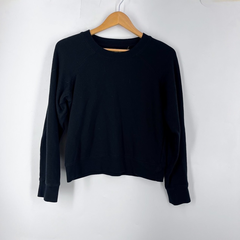 Madewell Women's Resourced Cotton French Terry Raglan Sweatshirt AD112 Size M